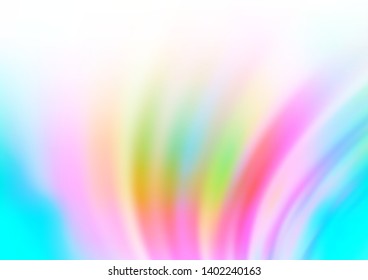 Light Multicolor, Rainbow vector pattern with liquid shapes. A vague circumflex abstract illustration with gradient. Marble design for your web site.
