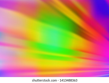 Light Multicolor, Rainbow vector pattern with narrow lines. Blurred decorative design in simple style with lines. Best design for your ad, poster, banner.