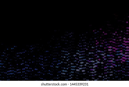 Light Multicolor, Rainbow vector pattern with spheres. Illustration with set of shining colorful abstract circles. Template for your brand book.