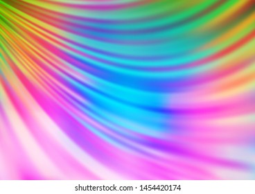 Light Multicolor, Rainbow vector pattern with lamp shapes. Colorful illustration in abstract marble style with gradient. A completely new marble design for your business.