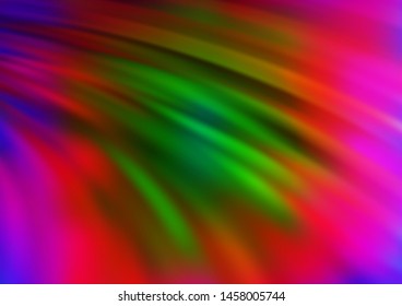Light Multicolor, Rainbow vector pattern with lava shapes. Creative illustration in halftone marble style with gradient. Marble style for your business design.