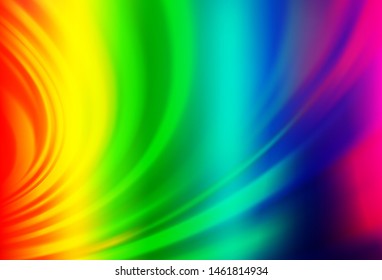 Light Multicolor, Rainbow vector pattern with lava shapes. A completely new color illustration in marble style. Textured wave pattern for backgrounds.
