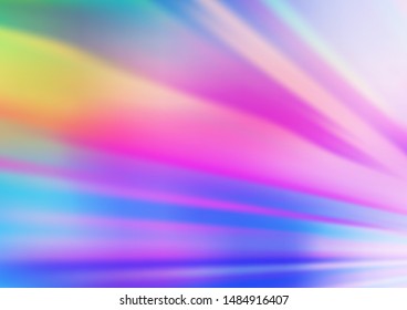 Light Multicolor, Rainbow vector pattern with narrow lines. Shining colored illustration with narrow lines. Pattern for business booklets, leaflets.