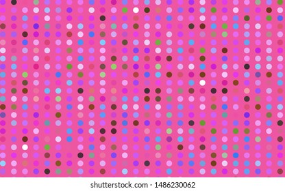 Light Multicolor, Rainbow vector pattern with spheres. Abstract illustration with colored bubbles in nature style. Pattern of water, rain drops.