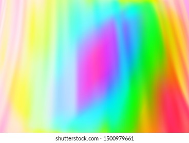 Light Multicolor, Rainbow vector pattern with curved circles. Creative geometric illustration in marble style with gradient. Marble design for your web site.