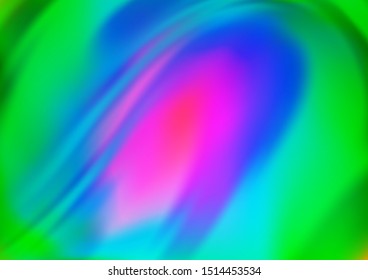 Light Multicolor, Rainbow vector pattern with liquid shapes. Geometric illustration in marble style with gradient.  The elegant pattern for brand book.