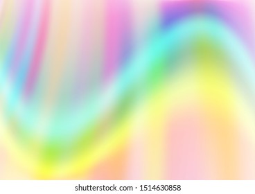 Light Multicolor, Rainbow vector pattern with lines, ovals. A completely new color illustration in marble style. A new texture for your  ad, booklets, leaflets.