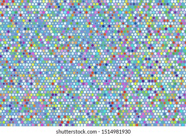 Light Multicolor, Rainbow vector pattern with spheres. Modern abstract illustration with colorful water drops. Completely new template for your brand book.
