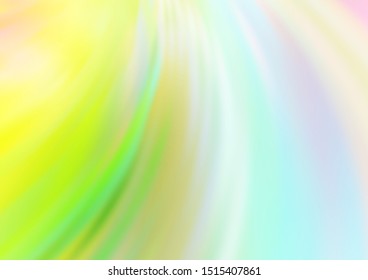 Light Multicolor, Rainbow vector pattern with bent ribbons. Blurred geometric sample with gradient bubbles.  A completely new marble design for your business.