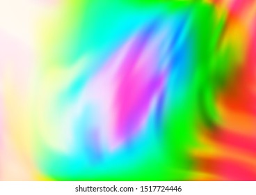 Light Multicolor, Rainbow vector pattern with lava shapes. Shining illustration, which consist of blurred lines, circles. Marble design for your web site.