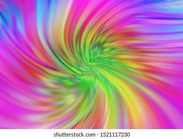 Light Multicolor, Rainbow vector pattern with liquid shapes. Shining illustration, which consist of blurred lines, circles. Brand new design for your ads, poster, banner.