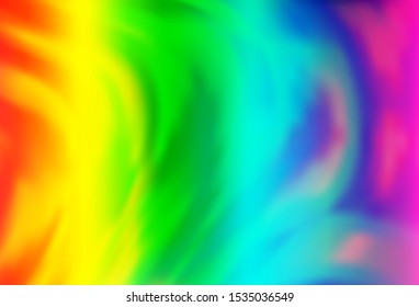 Light Multicolor, Rainbow vector pattern with lava shapes. A completely new color illustration in marble style. Pattern for your business design.