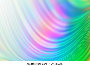 Light Multicolor, Rainbow vector pattern with lamp shapes. Shining crooked illustration in marble style. The template for cell phone backgrounds.