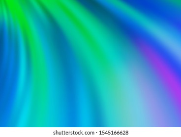 Light Multicolor, Rainbow vector pattern with lamp shapes. Shining illustration, which consist of blurred lines, circles. A completely new template for your business design.