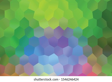 Light Multicolor, Rainbow vector pattern with colorful hexagons. Abstract illustration with colorful hexagons. Beautiful design for your business advert.