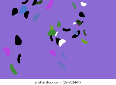 Light Multicolor, Rainbow vector pattern with chaotic shapes. Modern abstract illustration with colorful random forms. Background for a cell phone.