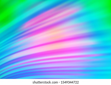 Light Multicolor, Rainbow vector pattern with lines, ovals. A completely new color illustration in marble style. Marble style for your business design.