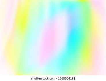 Light Multicolor, Rainbow vector pattern with liquid shapes. A sample with blurred bubble shapes. A completely new template for your business design.