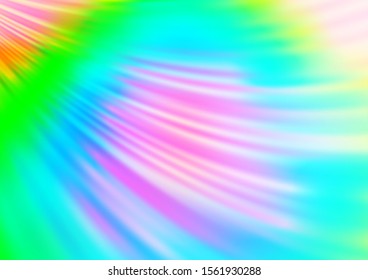 Light Multicolor, Rainbow vector pattern with lines, ovals. Brand new colored illustration in marble style with gradient. The best blurred design for your business.