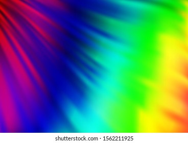 Light Multicolor, Rainbow vector pattern with curved circles. Brand new colored illustration in marble style with gradient. The best blurred design for your business.