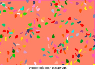 Light Multicolor, Rainbow vector pattern with chaotic shapes. Colorful chaotic forms with gradient in modern style. Simple design for your web site.