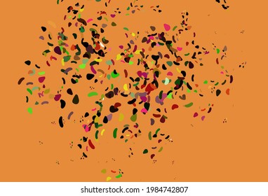 Light Multicolor, Rainbow vector pattern with chaotic shapes. Modern abstract illustration with colorful random forms. Simple design for your web site.