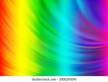 Light Multicolor, Rainbow vector pattern with bubble shapes. Blurred geometric sample with gradient bubbles.  A new texture for your  ad, booklets, leaflets.