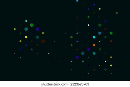 Light Multicolor, Rainbow vector pattern with spheres. Blurred bubbles on abstract background with colorful gradient. Pattern for beautiful websites.