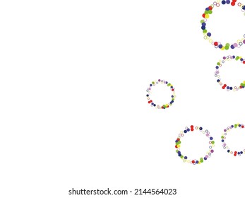 Light Multicolor, Rainbow vector pattern with spheres. Splash effect banner. Design for business adverts.