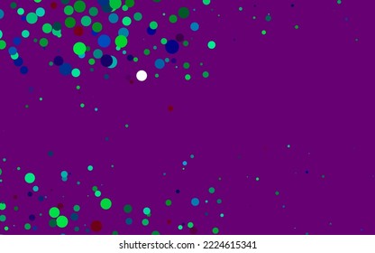 Light Multicolor  Rainbow vector pattern and spheres  Modern abstract illustration and colorful water drops  Pattern for beautiful websites 
