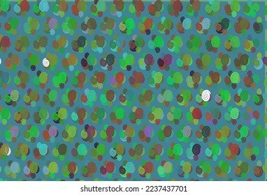 Light Multicolor, Rainbow vector pattern with curved circles. Modern gradient abstract illustration with bandy lines. Brand new design for your ads, poster, banner.