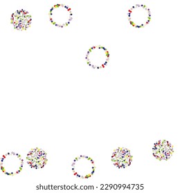 Light Multicolor, Rainbow vector pattern with spheres. Template for your brand book. Design for business adverts.