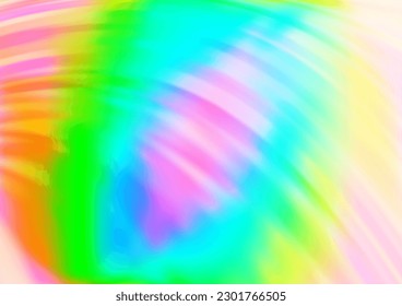 Light Multicolor, Rainbow vector pattern with liquid shapes. A sample with blurred bubble shapes. Pattern for your business design.