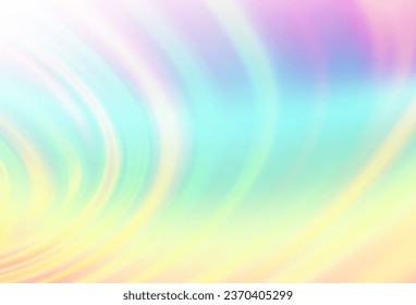 Light Multicolor, Rainbow vector pattern with lines, ovals. Colorful abstract illustration with gradient lines. Textured wave pattern for backgrounds.