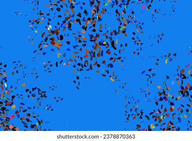 Light Multicolor, Rainbow vector pattern with chaotic shapes. Modern abstract illustration with colorful random forms. Background for a cell phone.