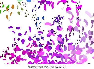 Light Multicolor, Rainbow vector pattern with chaotic shapes. Simple colorful illustration with abstract gradient shapes. Elegant design for wallpapers.