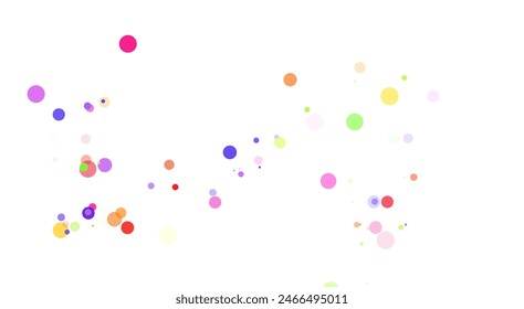 Light Multicolor, Rainbow vector pattern with spheres. Glitter abstract illustration with blurred drops of rain. Template for your brand book.