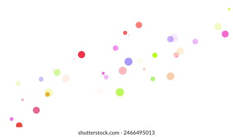 Light Multicolor, Rainbow vector pattern with spheres. Glitter abstract illustration with blurred drops of rain. Template for your brand book.