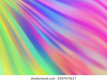 Light Multicolor, Rainbow vector pattern with liquid shapes. Shining crooked illustration in marble style. The best blurred design for your business.