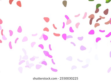 Light Multicolor, Rainbow vector pattern with chaotic shapes. Decorative design in abstract style with random forms. Best smart design for your business.