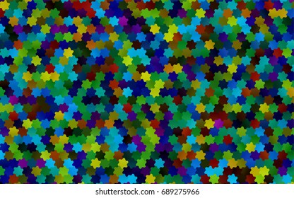 Light Multicolor, Rainbow vector pattern. Hexagonal template. Geometric sample. Repeating hexagon shapes. Brand-New texture for your design. Pattern can be used for background