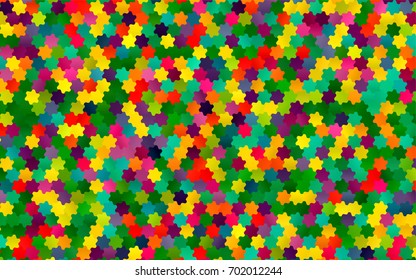 Light Multicolor, Rainbow vector pattern. Hexagonal template. Geometric sample. Repeating hexagon shapes. Brand-New texture for your design. Pattern can be used for background