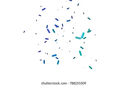Light Multicolor, Rainbow vector pattern with rounded lines. Glitter abstract illustration with colored sticks. The pattern can be used for websites.