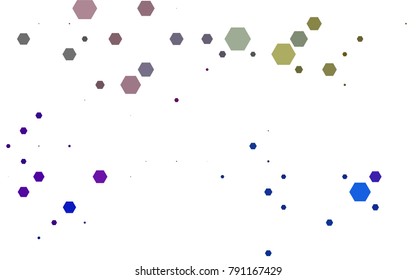 Light Multicolor, Rainbow vector pattern. Hexagonal template. Geometric sample. Repeating hexagon shapes. Brand-New texture for your design. Pattern can be used for background