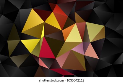 Light Multicolor, Rainbow vector polygon abstract background. An elegant bright illustration with gradient. The polygonal design can be used for your web site.