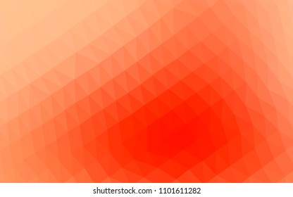Light Multicolor, Rainbow vector polygon abstract template. Creative illustration in halftone style with gradient. The textured pattern can be used for background.