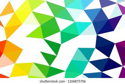 Light Multicolor, Rainbow vector polygon abstract polygon abstract. Colorful illustration in abstract style with gradient. A completely new design for your business.