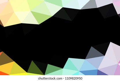 Light Multicolor, Rainbow vector polygon abstract polygon abstract. A sample with polygonal shapes. The polygonal design can be used for your web site.