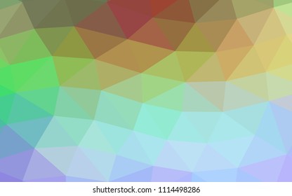 Light Multicolor, Rainbow vector polygon abstract polygon abstract. Triangular geometric sample with gradient.  The best triangular design for your business.