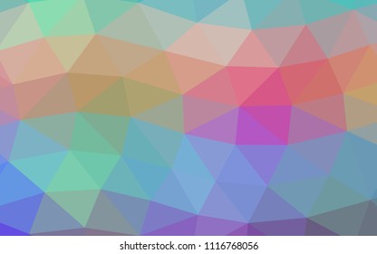 Light Multicolor, Rainbow vector polygon abstract polygon abstract. A vague abstract illustration with gradient. Brand new style for your business design.